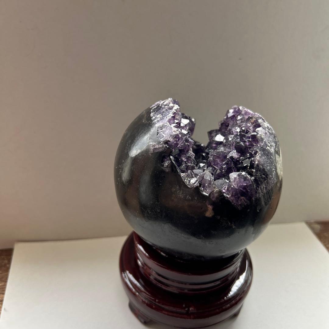 特大 希少 アメジスト 笑口 クラスター ウルグアイ産 大玉 濃い紫 恋愛運