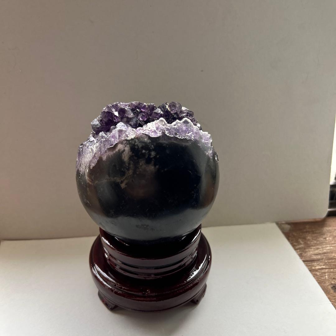 特大 希少 アメジスト 笑口 クラスター ウルグアイ産 大玉 濃い紫 恋愛運