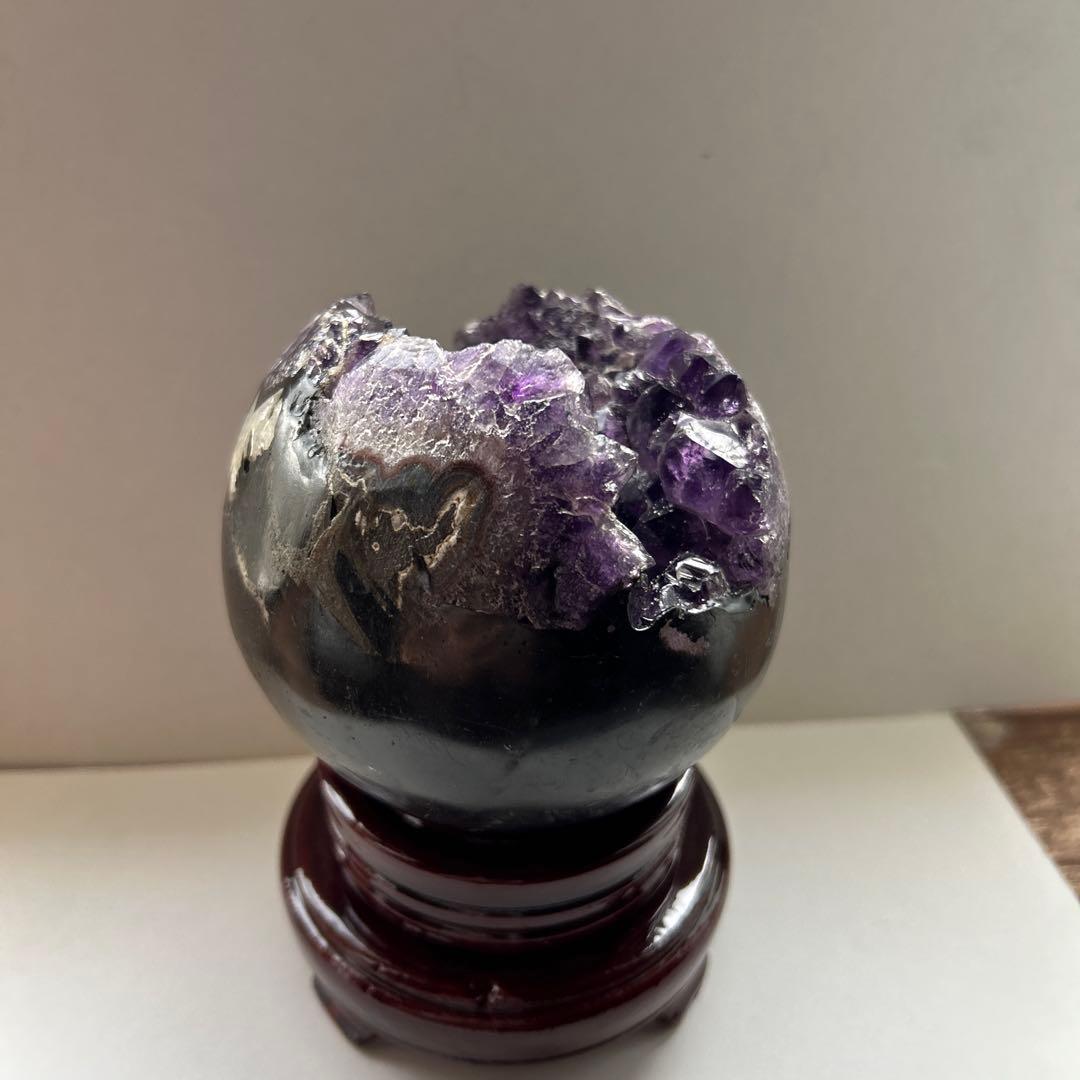 特大 希少 アメジスト 笑口 クラスター ウルグアイ産 大玉 濃い紫 恋愛運