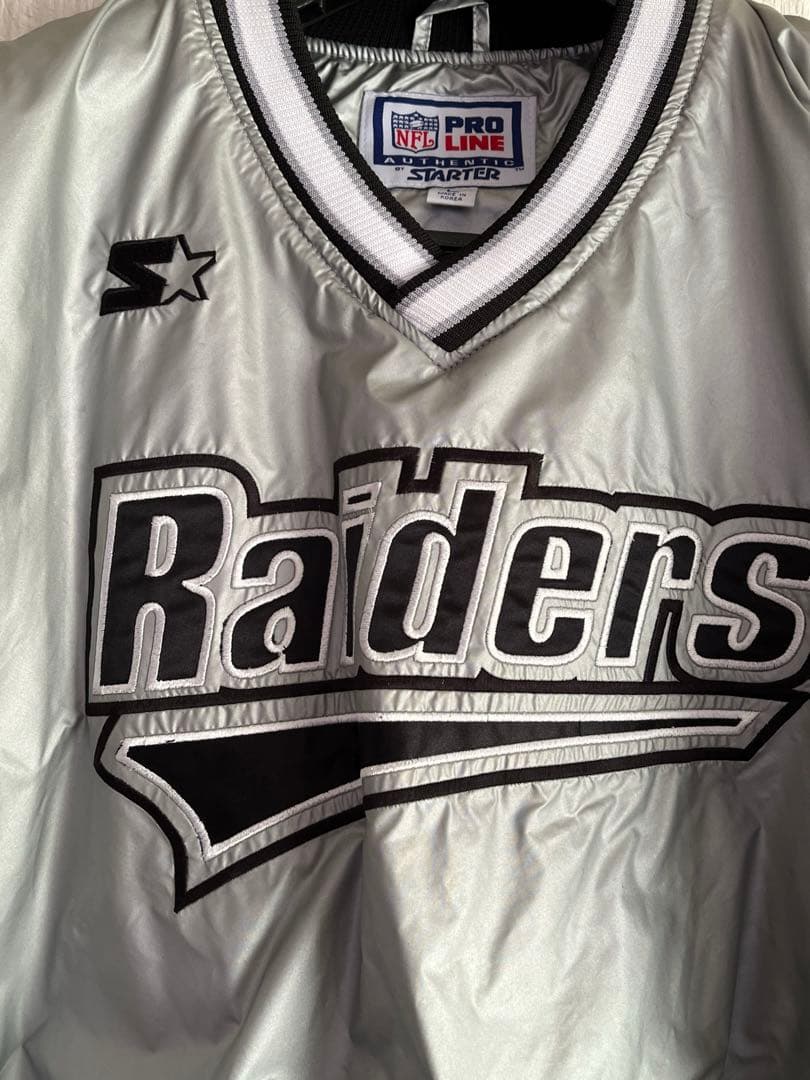 お値下げ☆ヴィンテージ　スターター　NFL レイダース　刺繍ナイロンジャケット