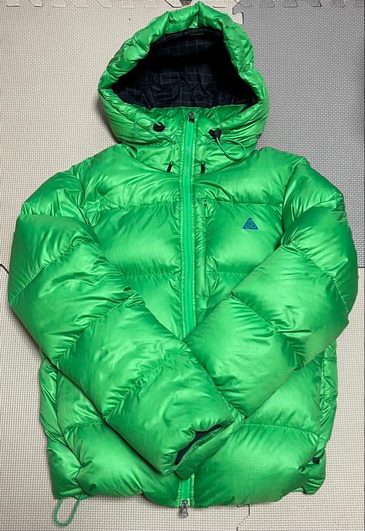 【希少】NIKE ACC ダウンパーカ 800FPグリーン L Y2K