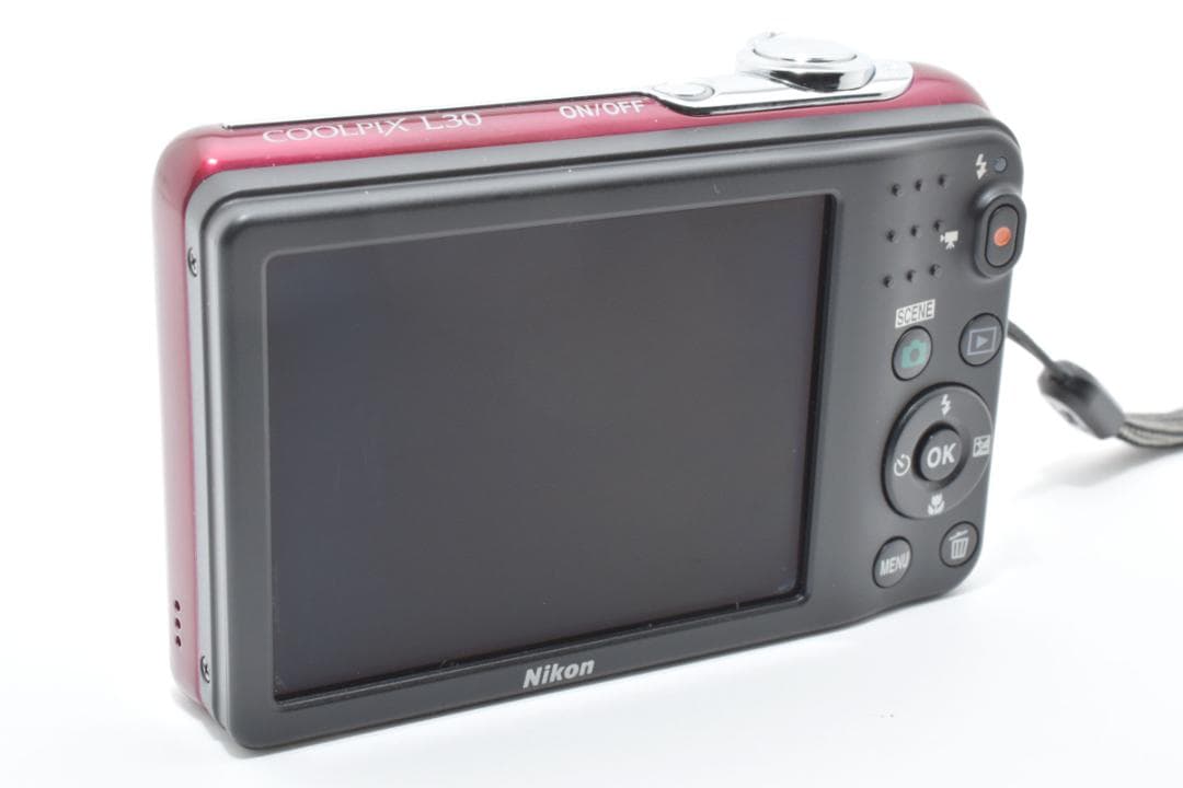 ⭐️美品⭐️ニコン Nikon COOLPIX L30 レッド 動作確認済み