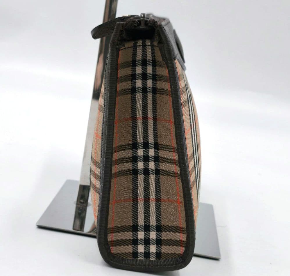 【美品 高級◎】バーバリー セカンドバッグ ノバチェック シャドーホース