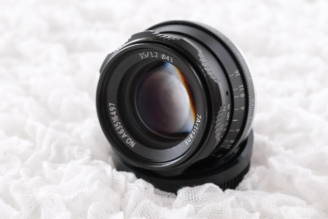 七工匠 35mm f/1.2 レンズ 冨士フィルム用　おまけフード付き