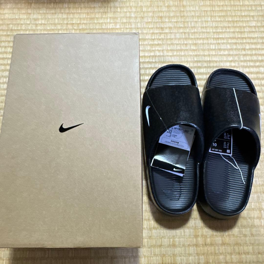 Nike Calm Slide Print NS ブラック サイズ9