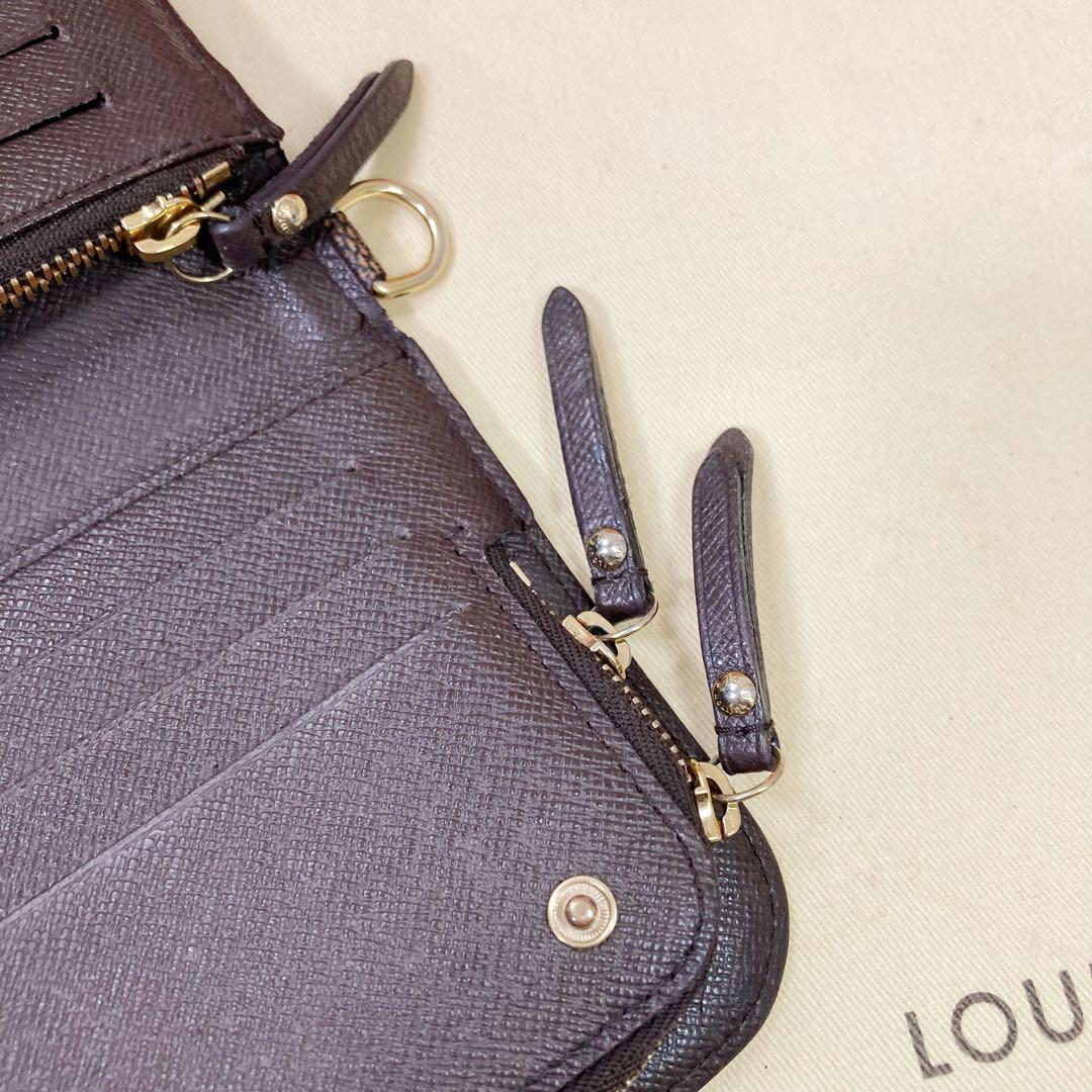 【美品】ルイヴィトン ☆ポルトフォイユアンソリット ダミエ エベヌ 長財布