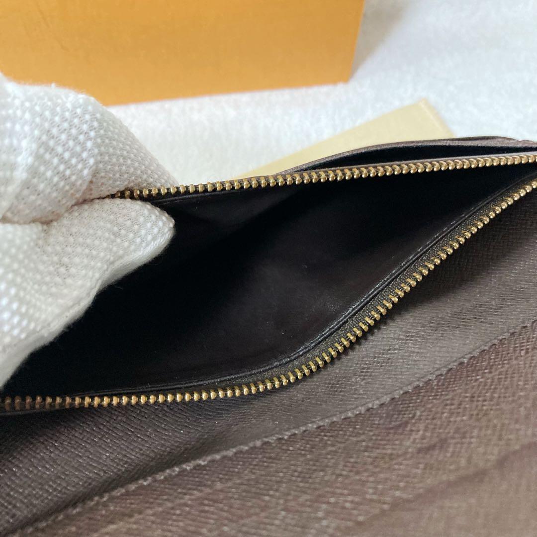 【美品】ルイヴィトン ☆ポルトフォイユアンソリット ダミエ エベヌ 長財布