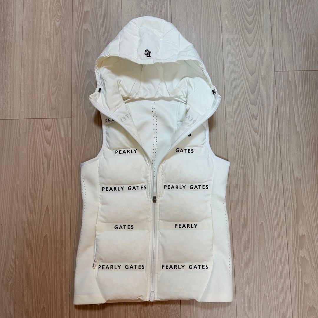 mai　 PEARLY GATES フード付きダウンベスト　０サイズ