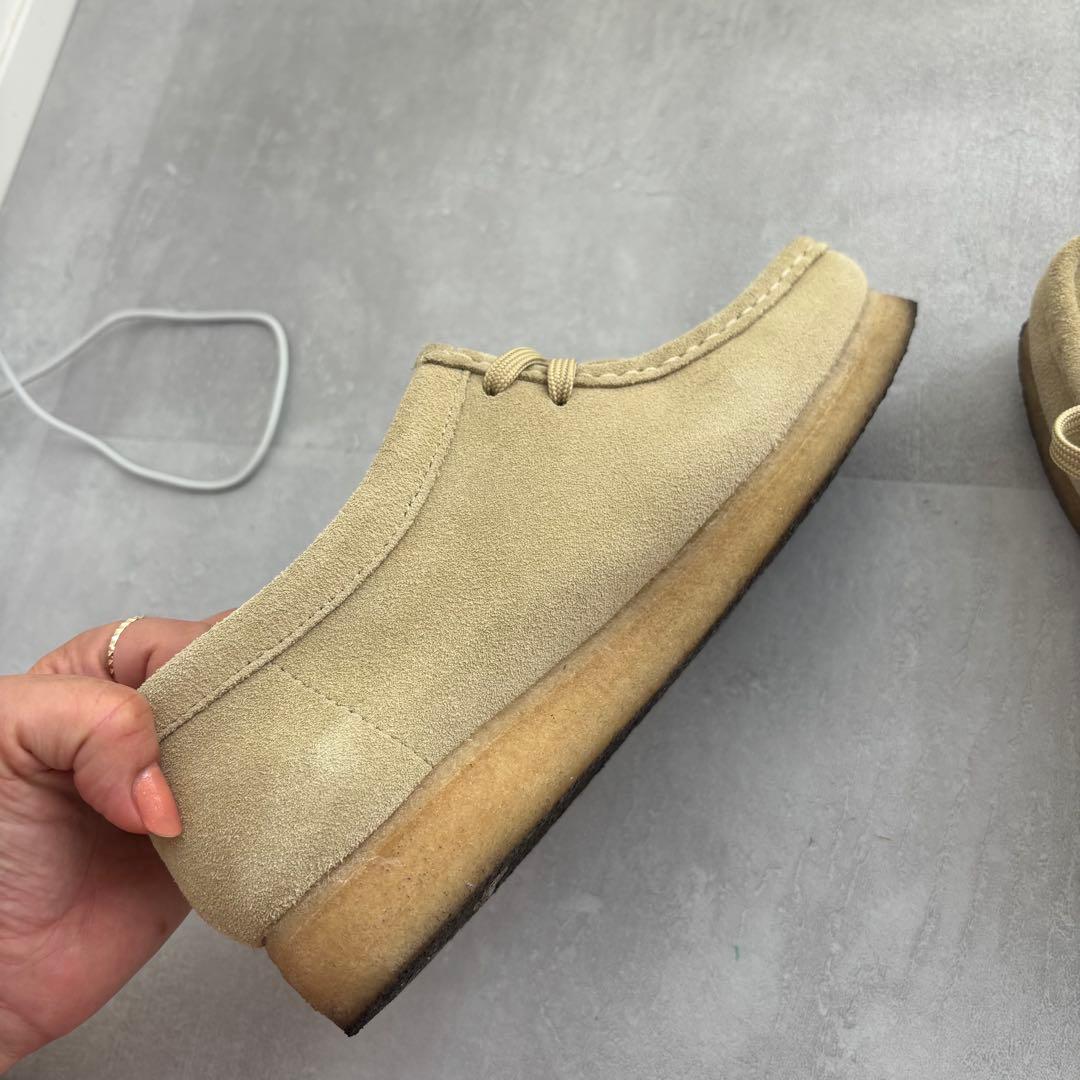 CLARKS ワラビー　ベージュ モカシン
