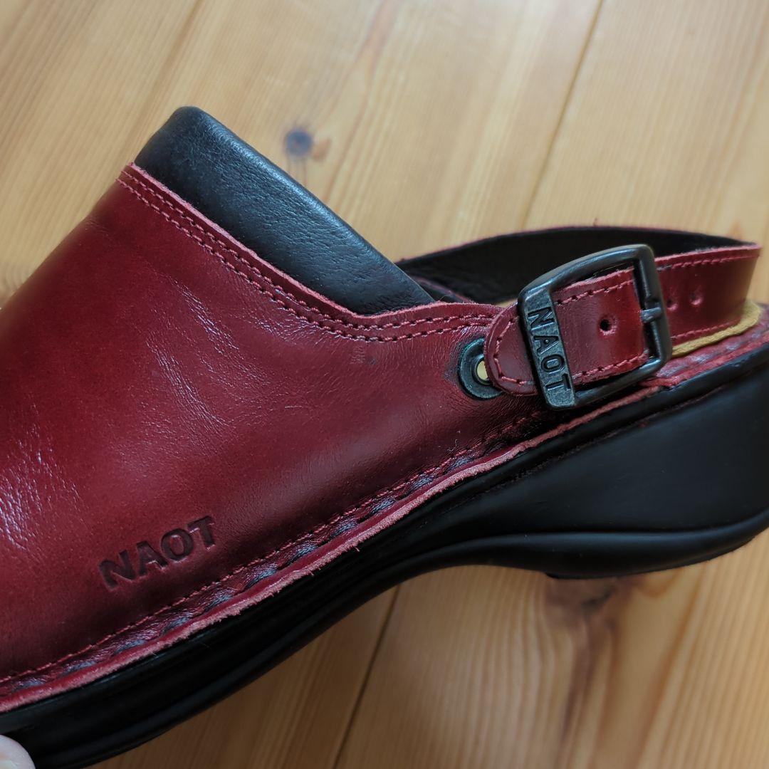 NAOT 赤 バックストラップ サボサンダル 37