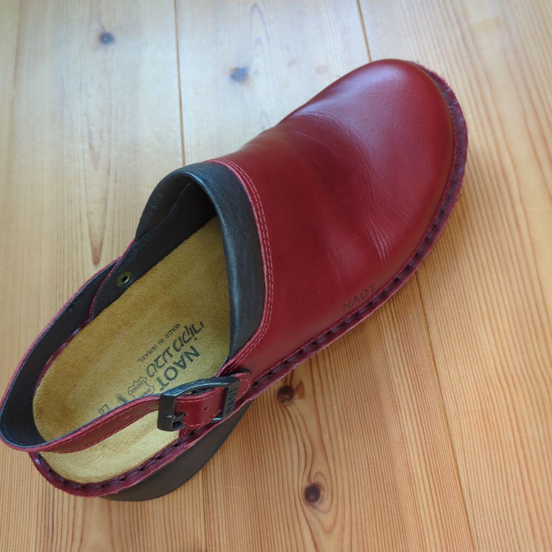 NAOT 赤 バックストラップ サボサンダル 37