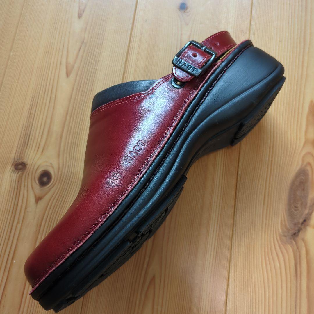 NAOT 赤 バックストラップ サボサンダル 37