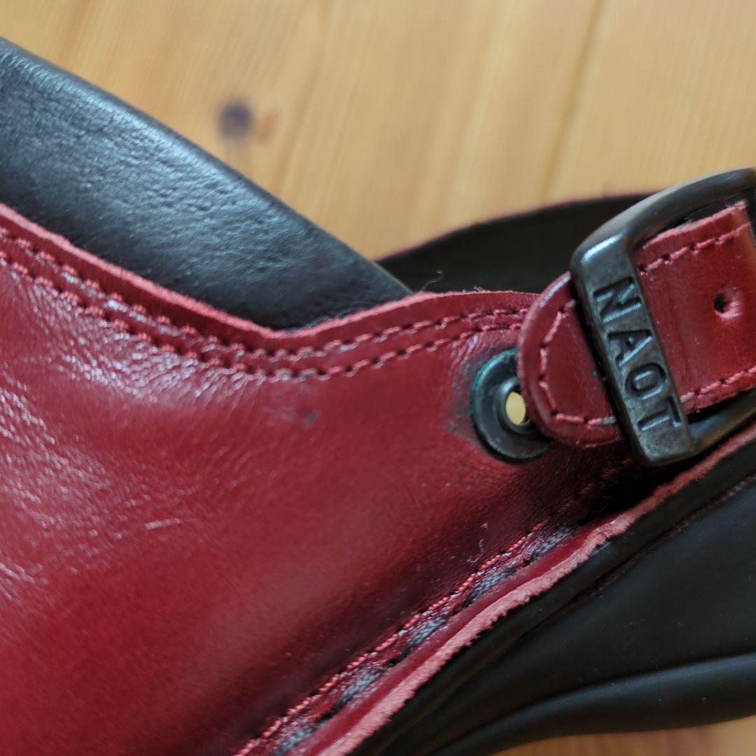 NAOT 赤 バックストラップ サボサンダル 37