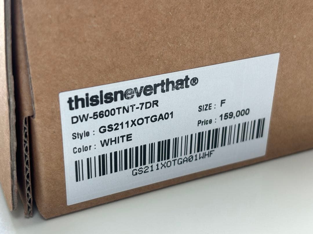 G-SHOCK/コラボ/thisisneverthat/DW-5600/スピード