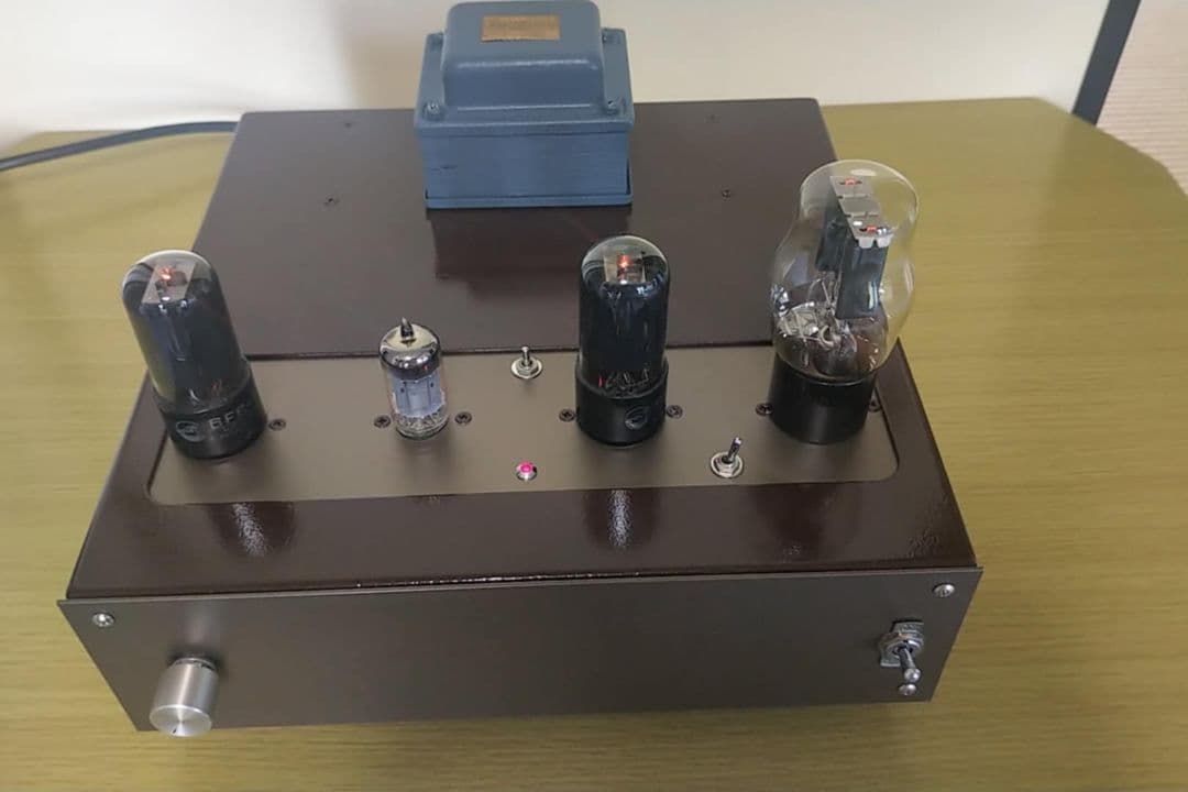 自作真空管アンプ 本体 6F6GT (6V6GT交換できる)シングル