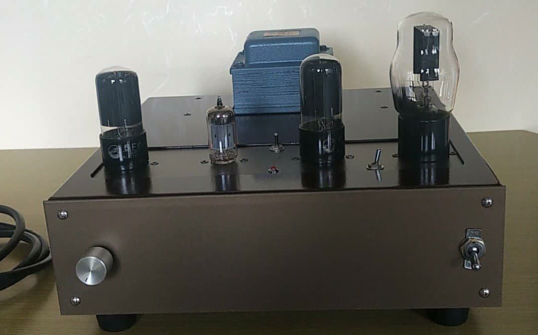 自作真空管アンプ 本体 6F6GT (6V6GT交換できる)シングル