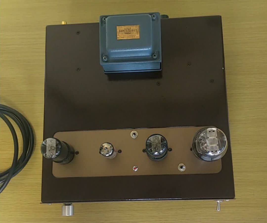 自作真空管アンプ 本体 6F6GT (6V6GT交換できる)シングル