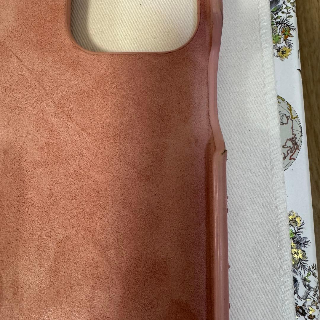ディオール iPhone15pro ケース ハート ピンク