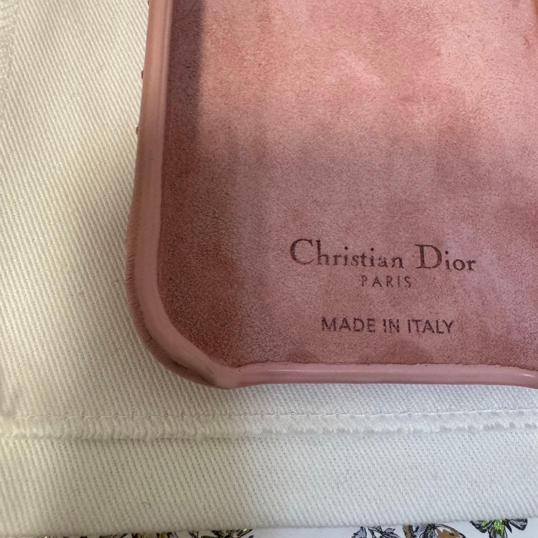 ディオール iPhone15pro ケース ハート ピンク