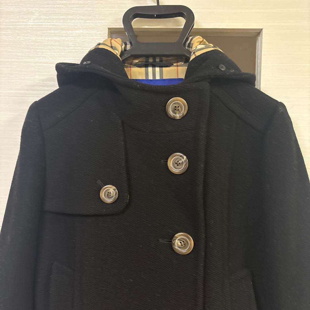 値下げ⭐︎バーバリーブルーレーベル40サイズ　￼ブラックコート　M〜L