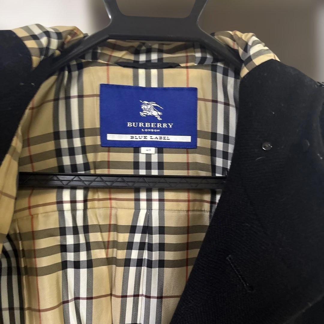 値下げ⭐︎バーバリーブルーレーベル40サイズ　￼ブラックコート　M〜L