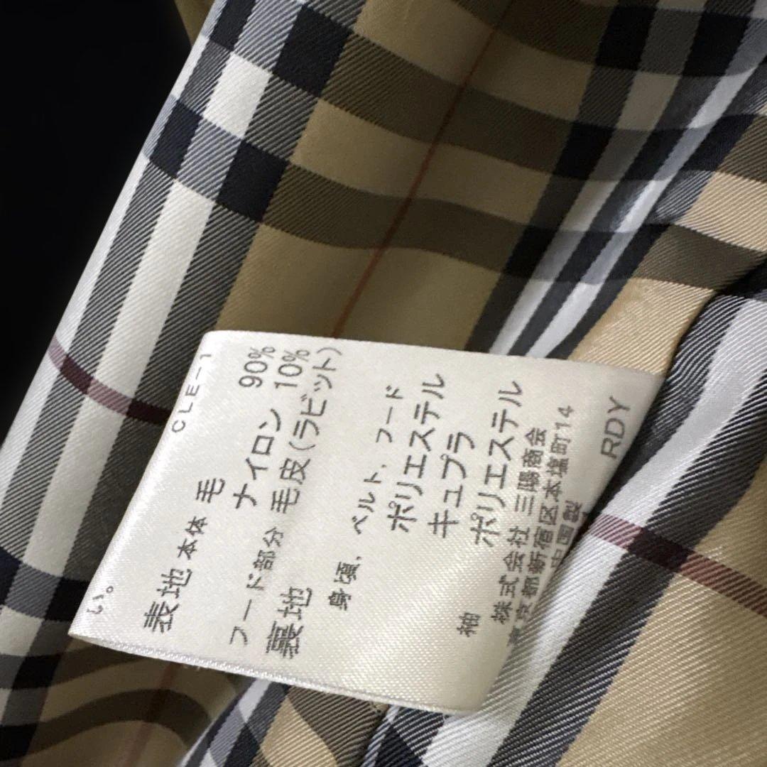 値下げ⭐︎バーバリーブルーレーベル40サイズ　￼ブラックコート　M〜L