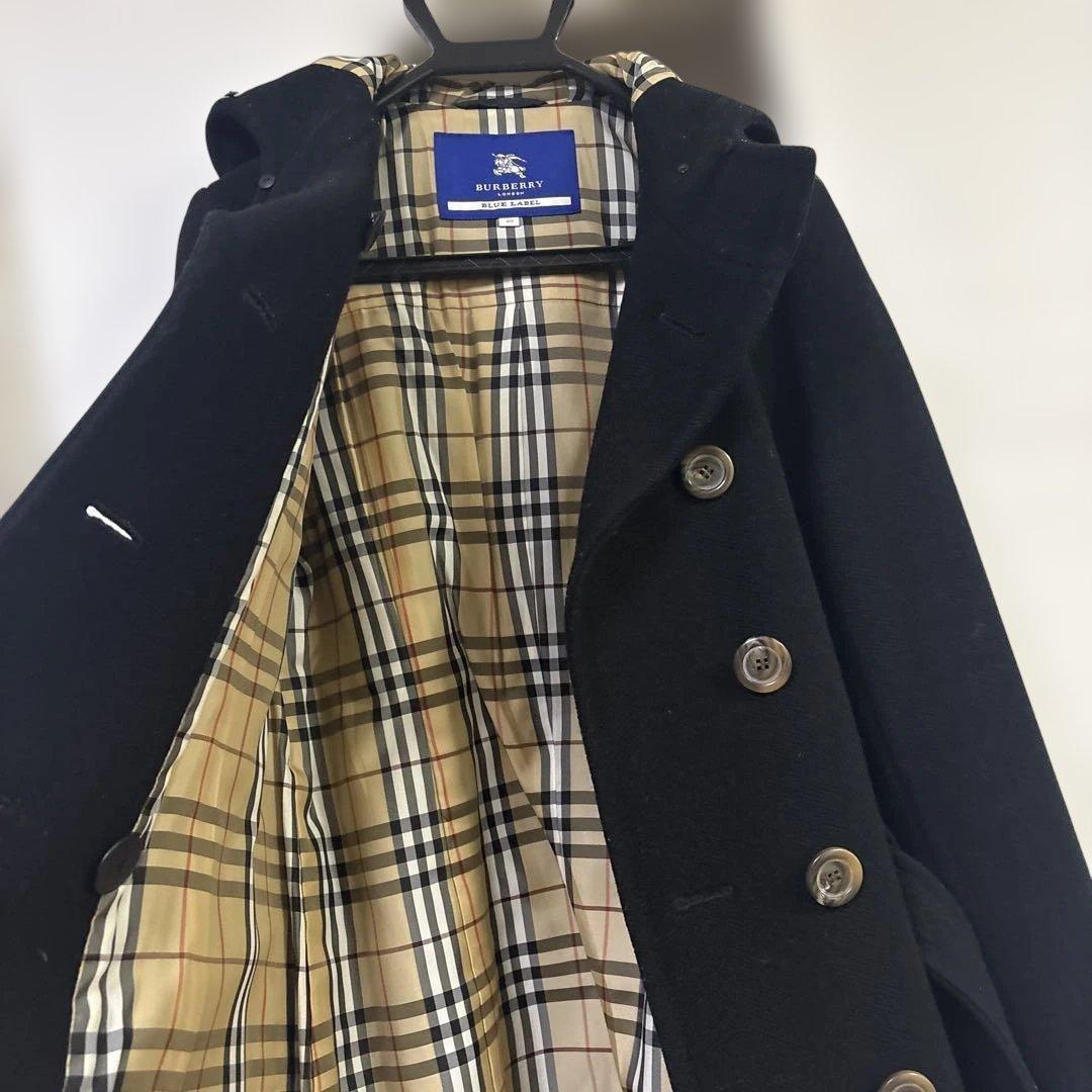 値下げ⭐︎バーバリーブルーレーベル40サイズ　￼ブラックコート　M〜L