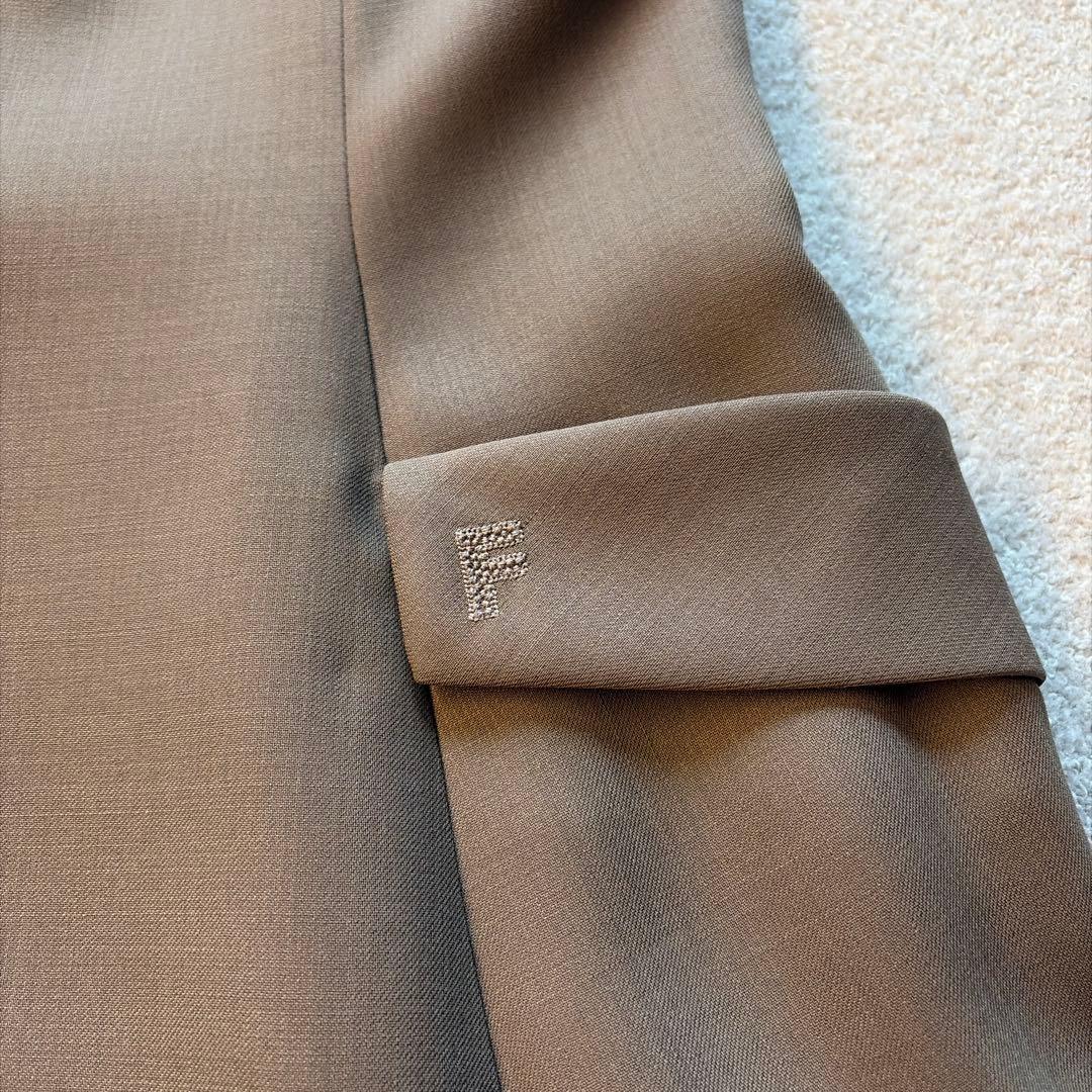 FOXEY ノースリーブブラウンワンピース