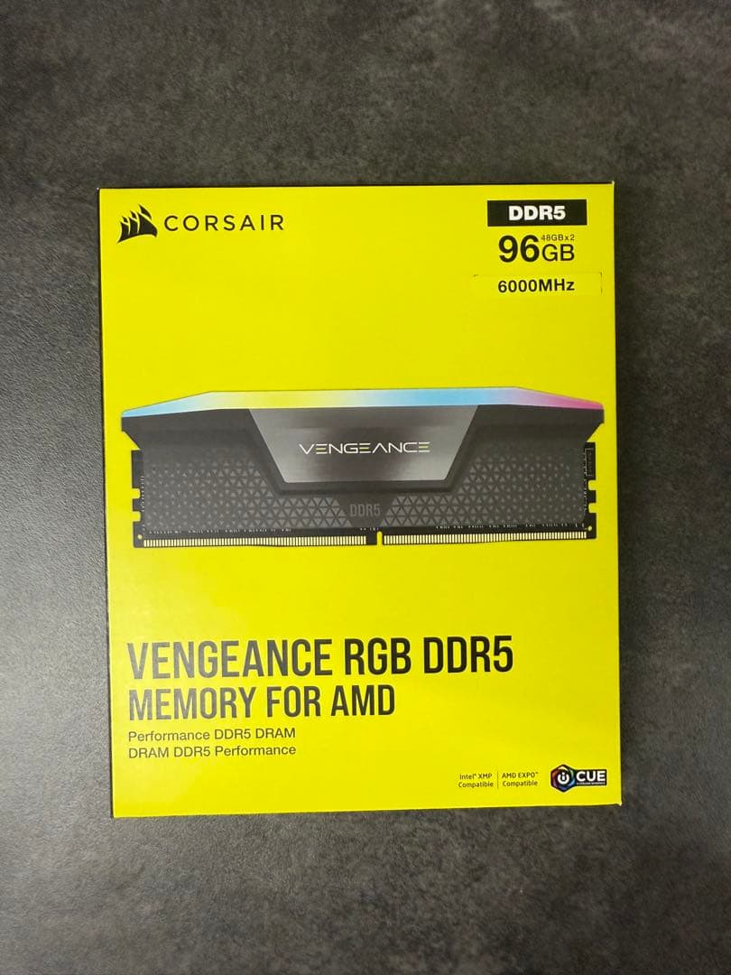 メモリー Corsair Vengeance RGB DDR5 96GB 6000MHz
