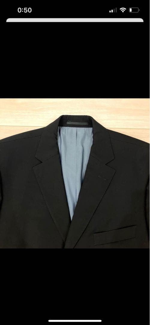 美品✨ヒューゴボス スーツ セットアップ フォーマル 黒 2XL 大きいサイズ