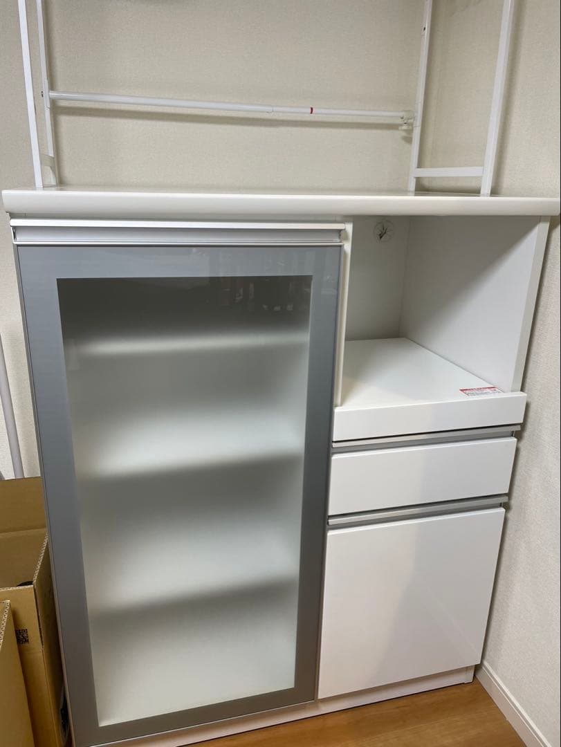 ニトリ　食器棚　キッチンカウンターMRB(レジュームLE 90 WH)