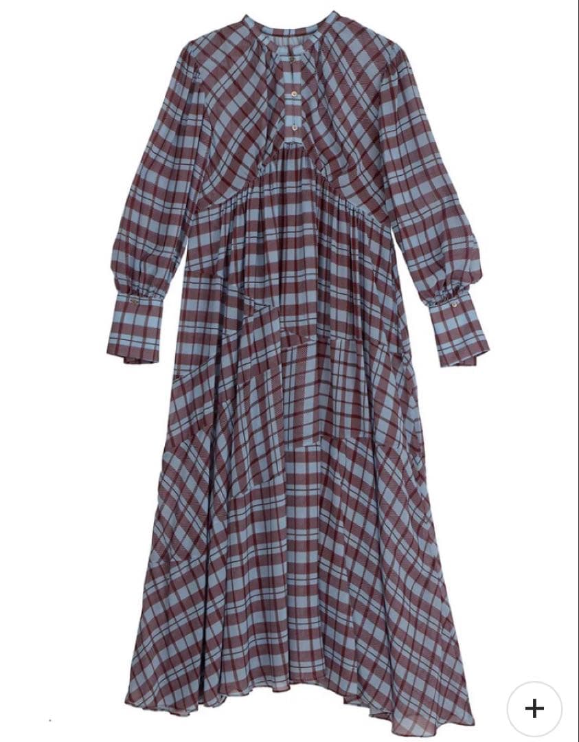 h*0様 お値下げ　 AMERI VINTAGE チェック柄ロングワンピース