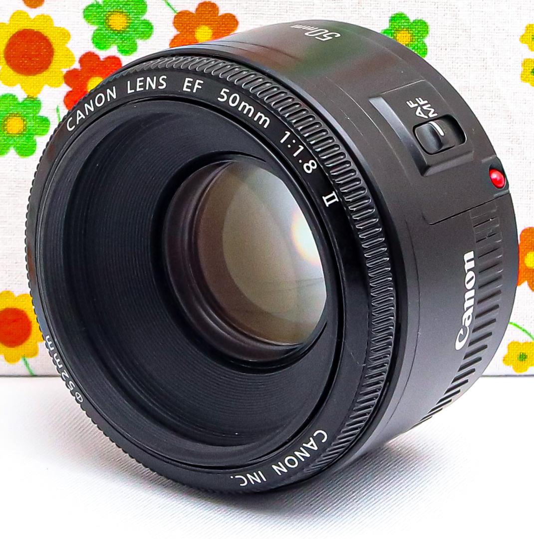 キャノン Canon EF 50mm F1.8 Ⅱ☆単焦点レンズ☆神レンズ