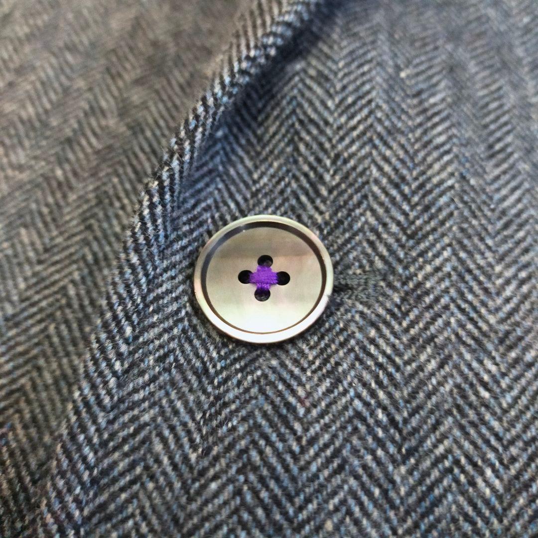 美品　Paul Smith　ヘリンボーン地　ツイード　2つ釦テーラードジャケット