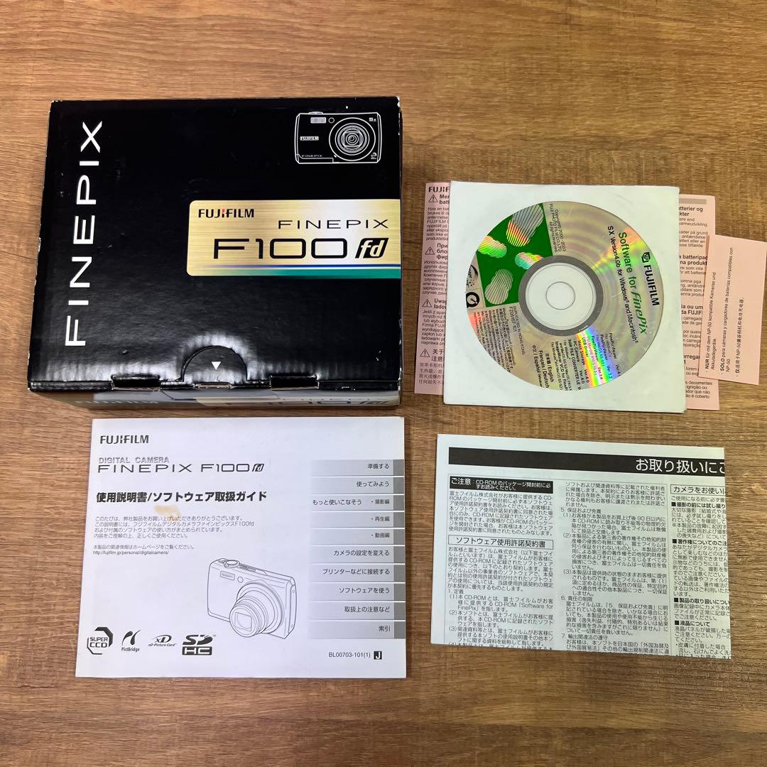 【簡易動作確認済】FUJIFILM FinePixF100fd ブラックコンデジ