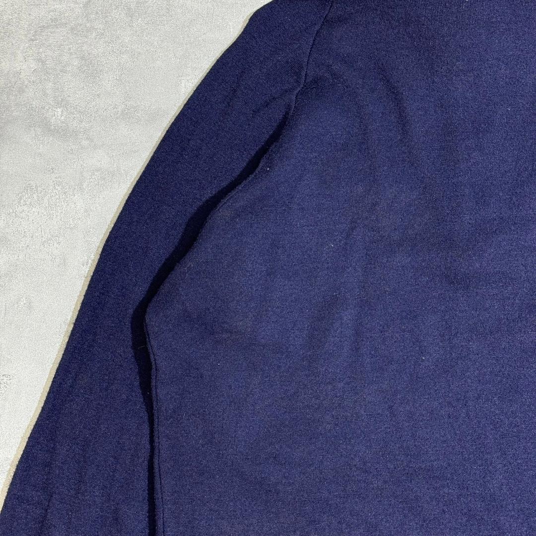 80s デカタグ Patagonia パタゴニア ネイビー　パイル DM848