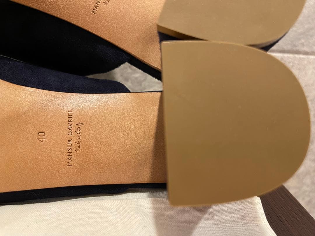 【limoncello】MANSUR GAVRIEL ネイビー ミュール