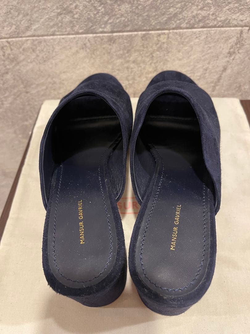【limoncello】MANSUR GAVRIEL ネイビー ミュール