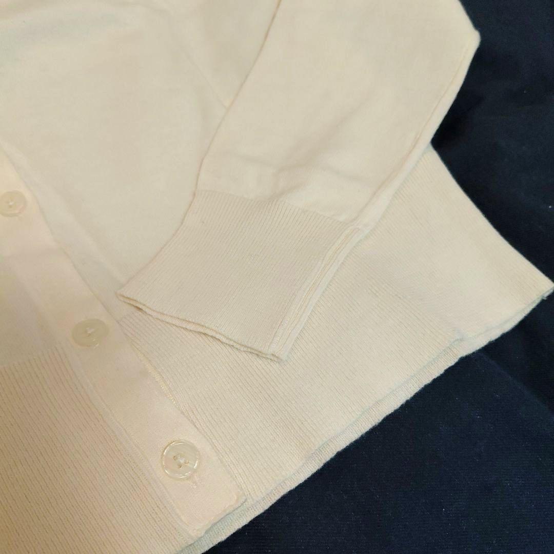 匿名配送【S】ポロラルフローレン コットン クルーネック カーディガン クリーム