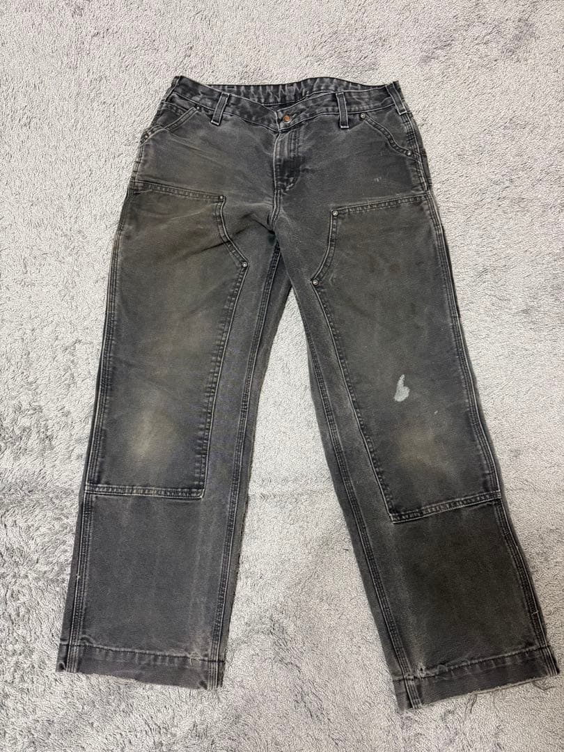 あ*様 Carhartt ダブルニーパンツ ブラック