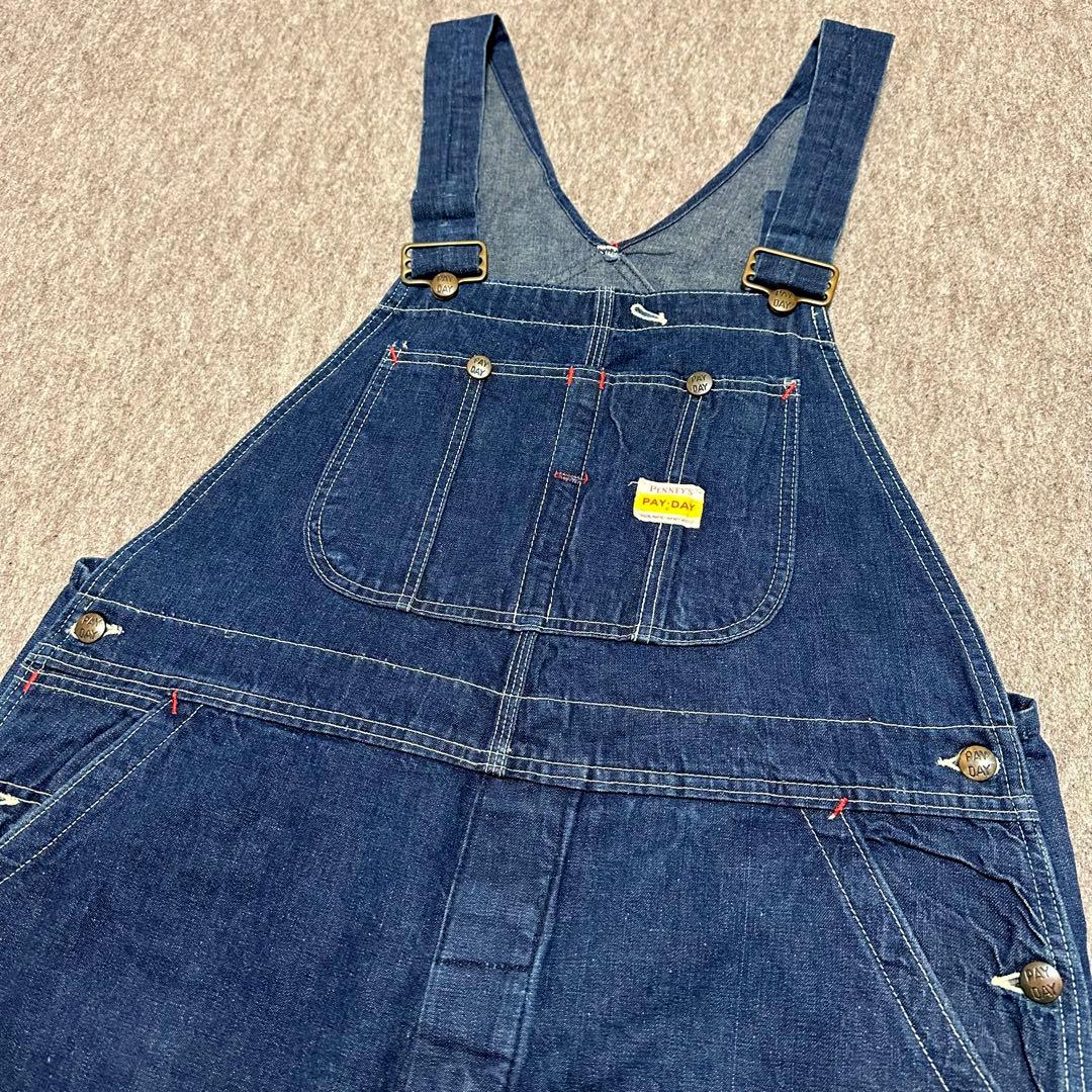 PAYDAY デニムオーバーオール 濃紺 美品 PENNEY'S 50s 60s