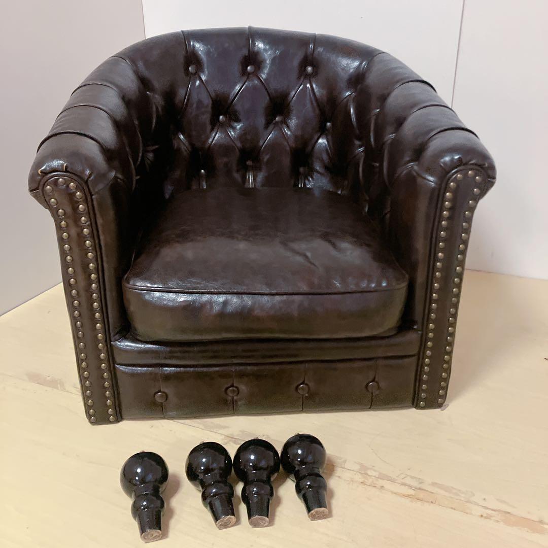 VINCENT ヴィンセント　1人掛け　ソファー　チェア　アンティーク調　PU