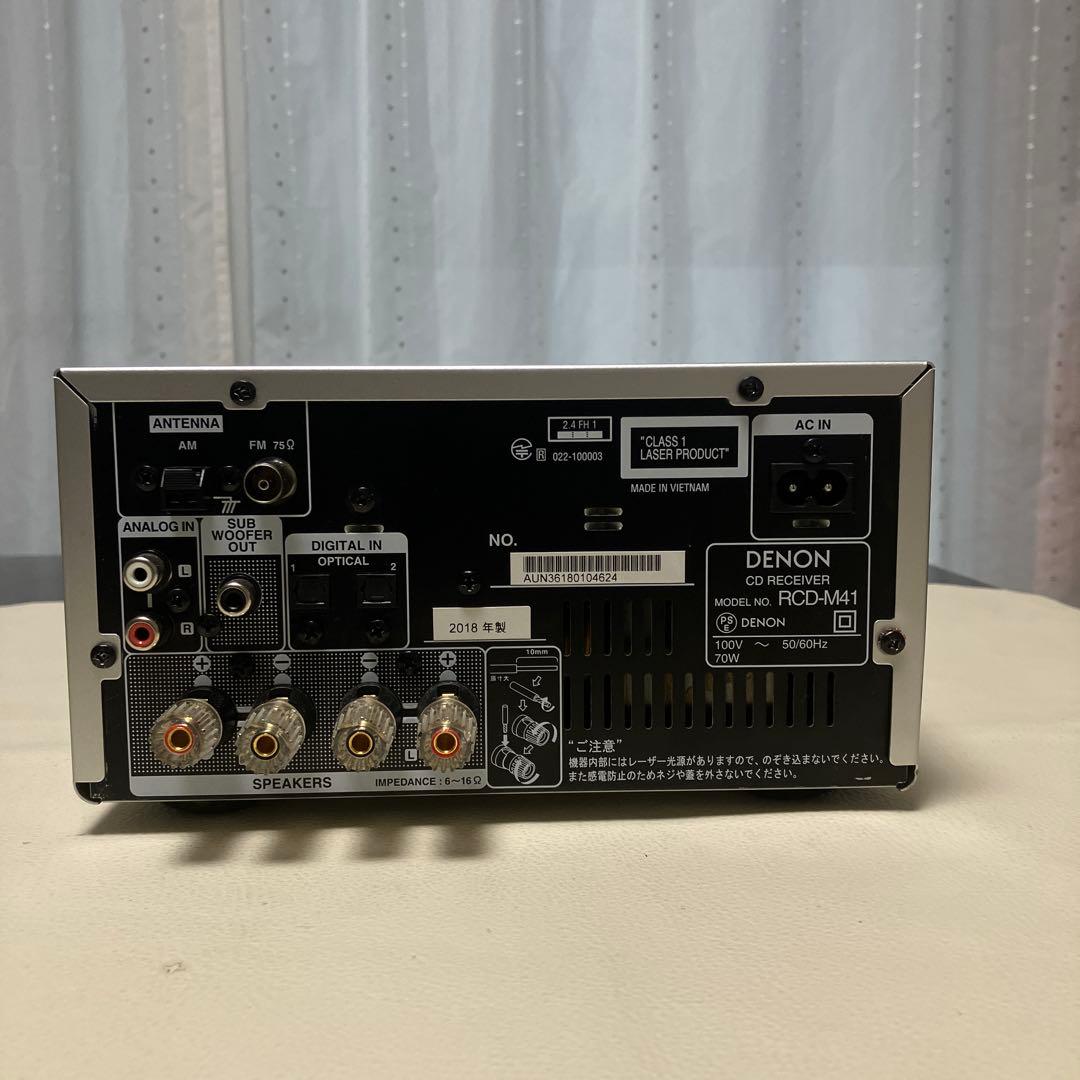 DENON CD RECEIVER RCD-M41 動作品 2018 年製