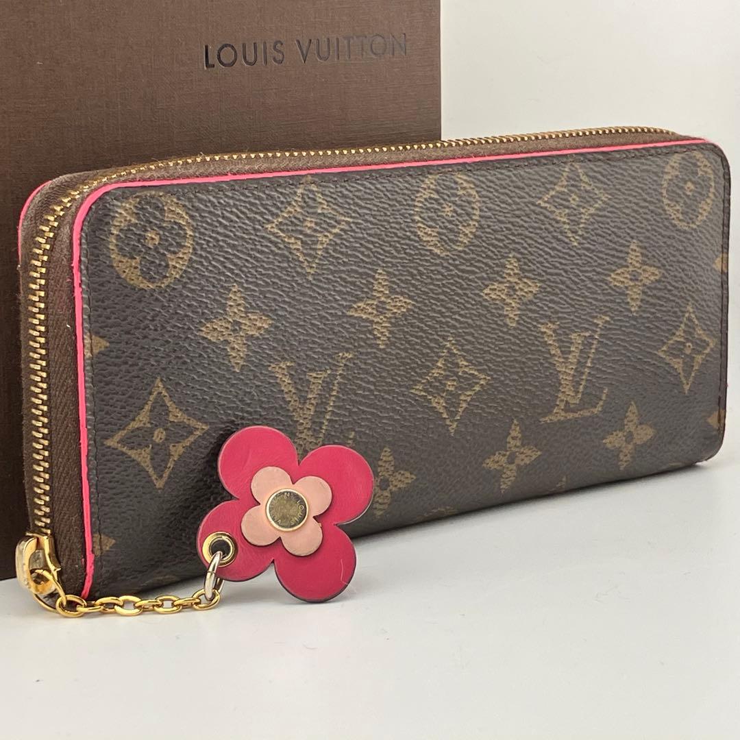 超人気✨美品✨ルイヴィトン クレマンス ジッピーウォレット フラワーチャーム