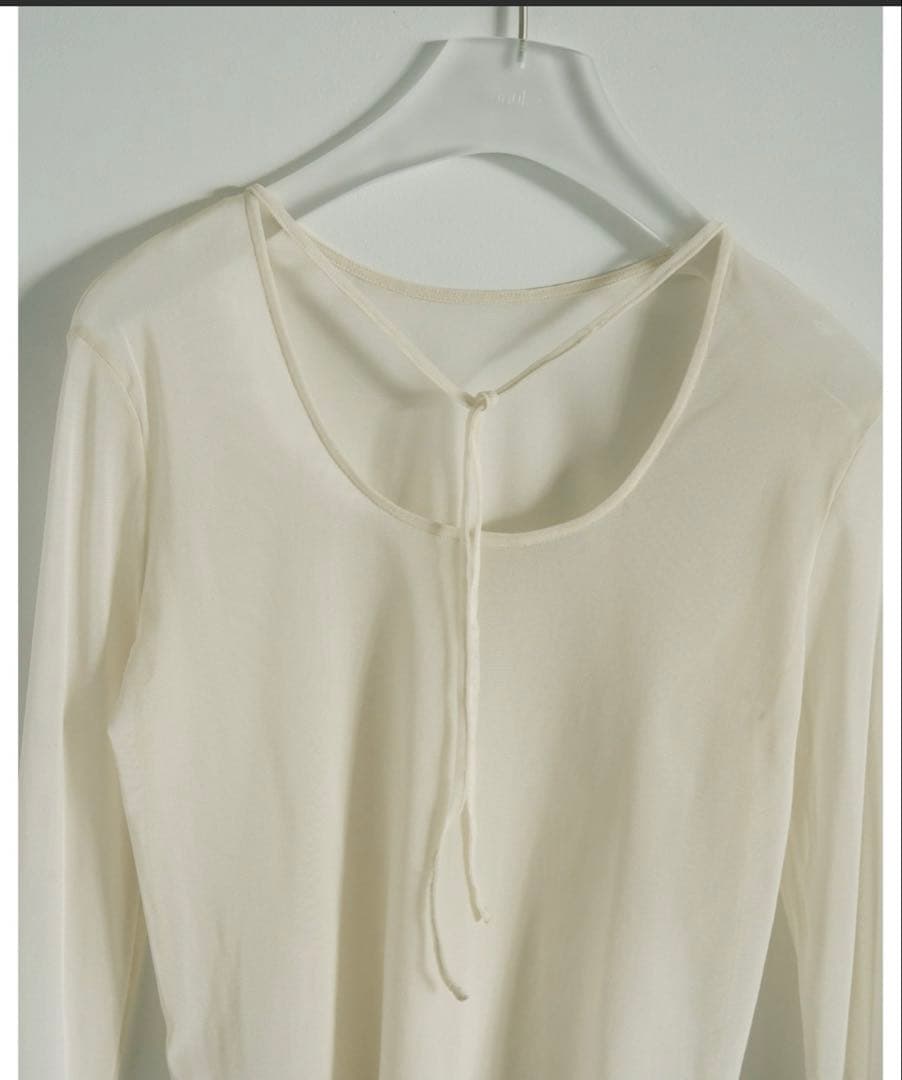 【新品】anuke 2way sheer tops ホワイト