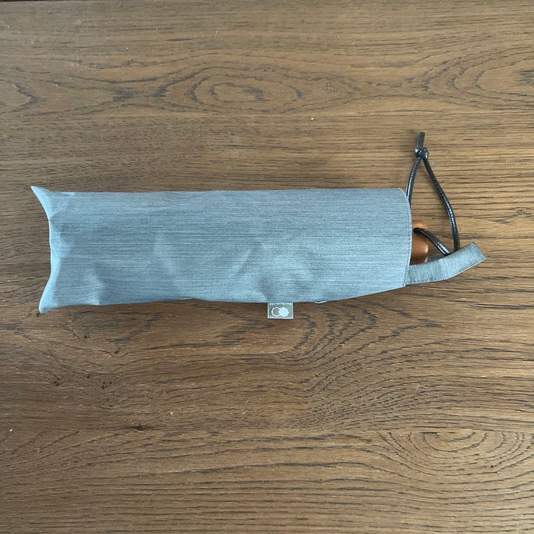 サンバリア100 フロストグレー 3段　折りたたみ日傘 収納ケース付き