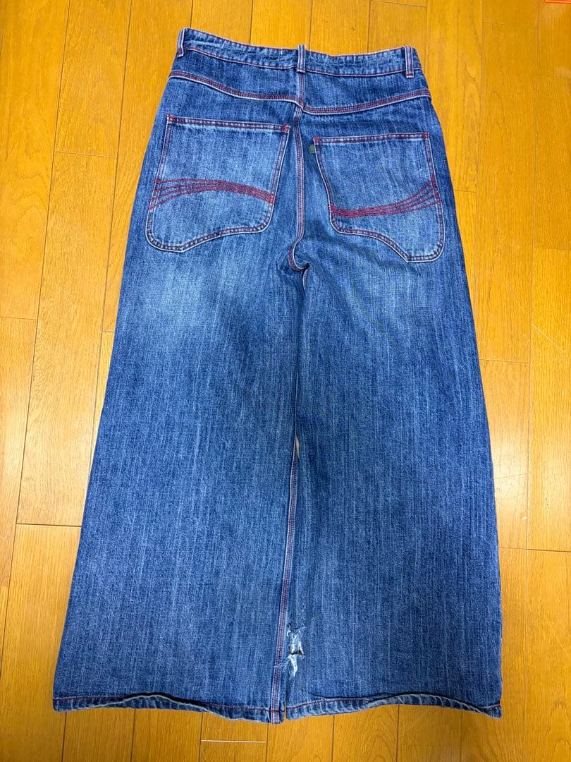 erl ERL コントラストステッチ　ジーンズ　デニム