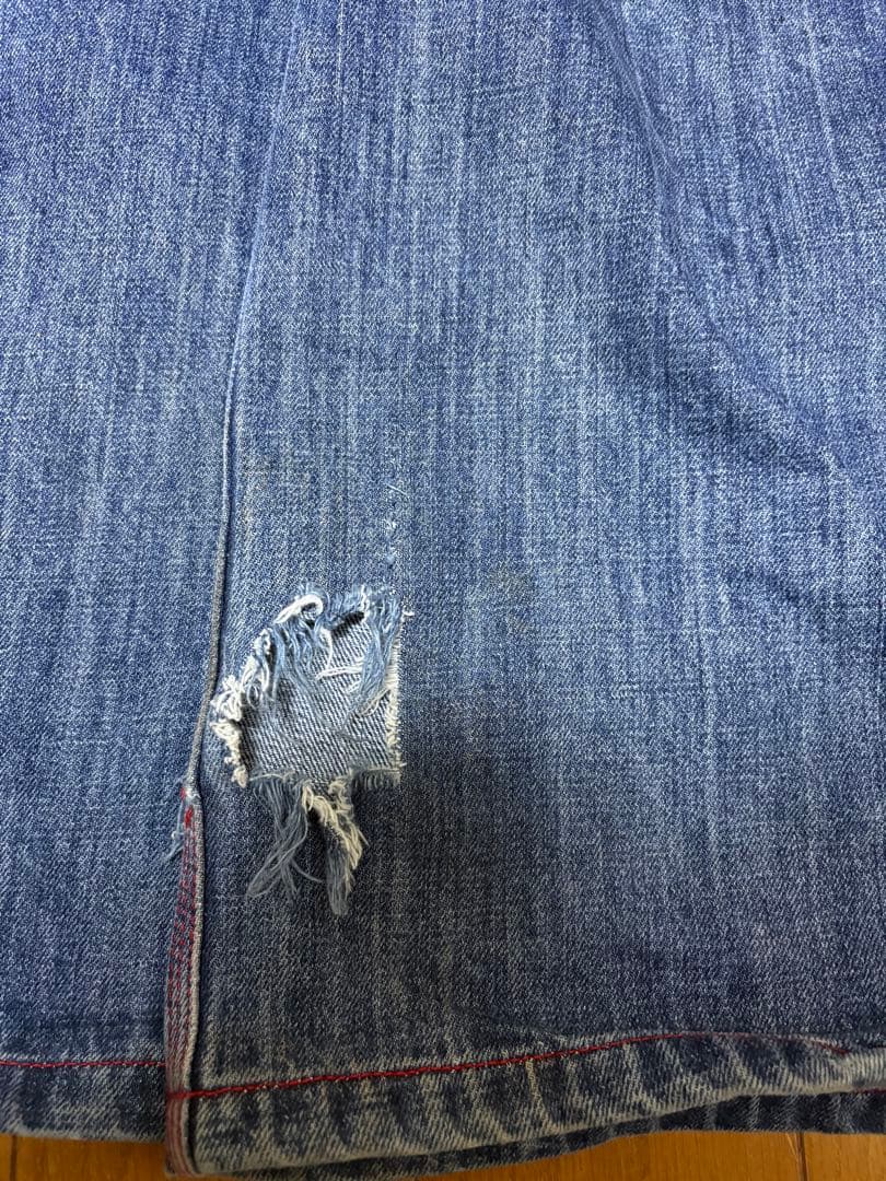 erl ERL コントラストステッチ　ジーンズ　デニム