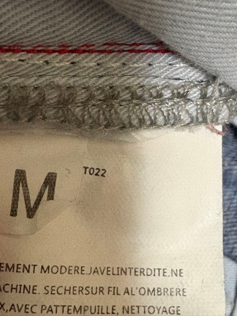 erl ERL コントラストステッチ　ジーンズ　デニム