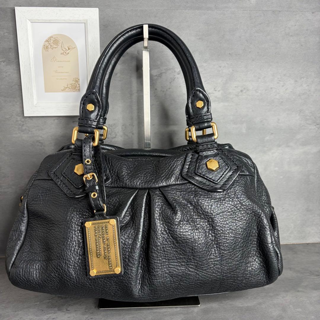 MARC BY JACOBS ハンドバッグ ホーボー レザー Y2K ブラック